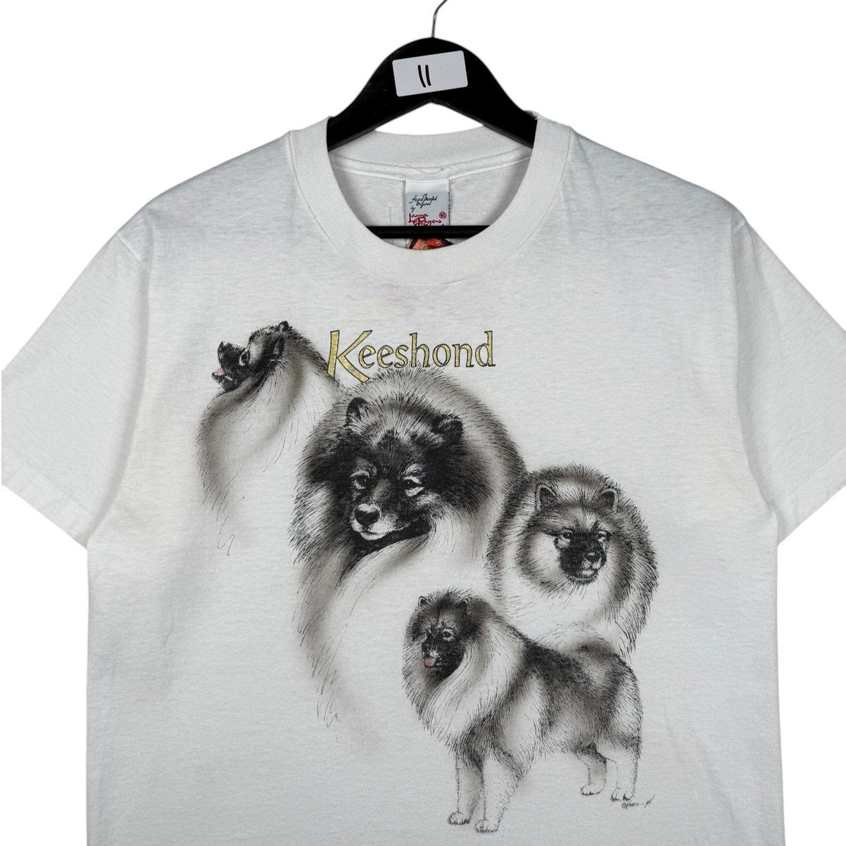 Vintage Keeshond Dog Breed Graphic T-Shirt