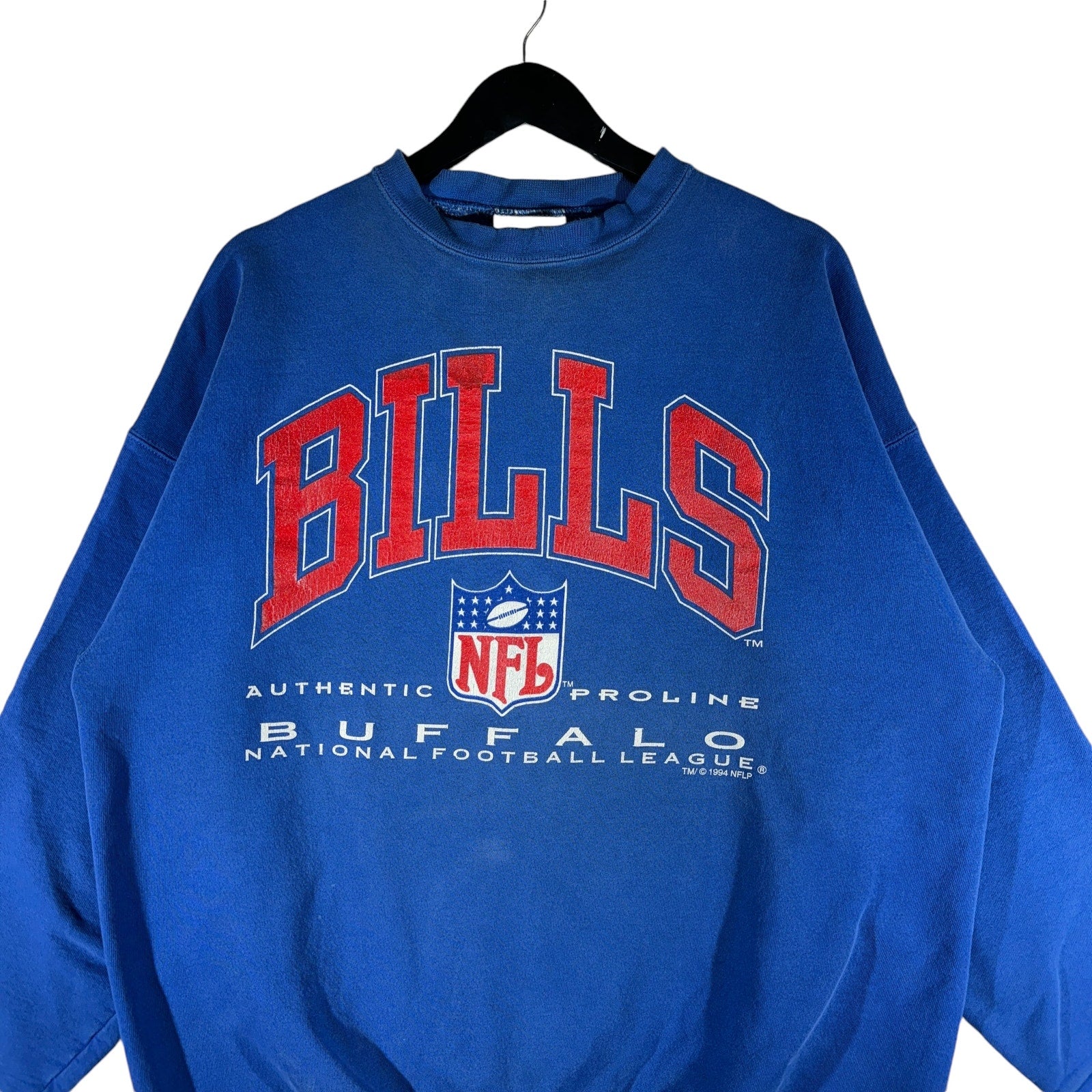 Vintage Logo Athletic Buffalo Bills NFL Spellout Crewneck 90s