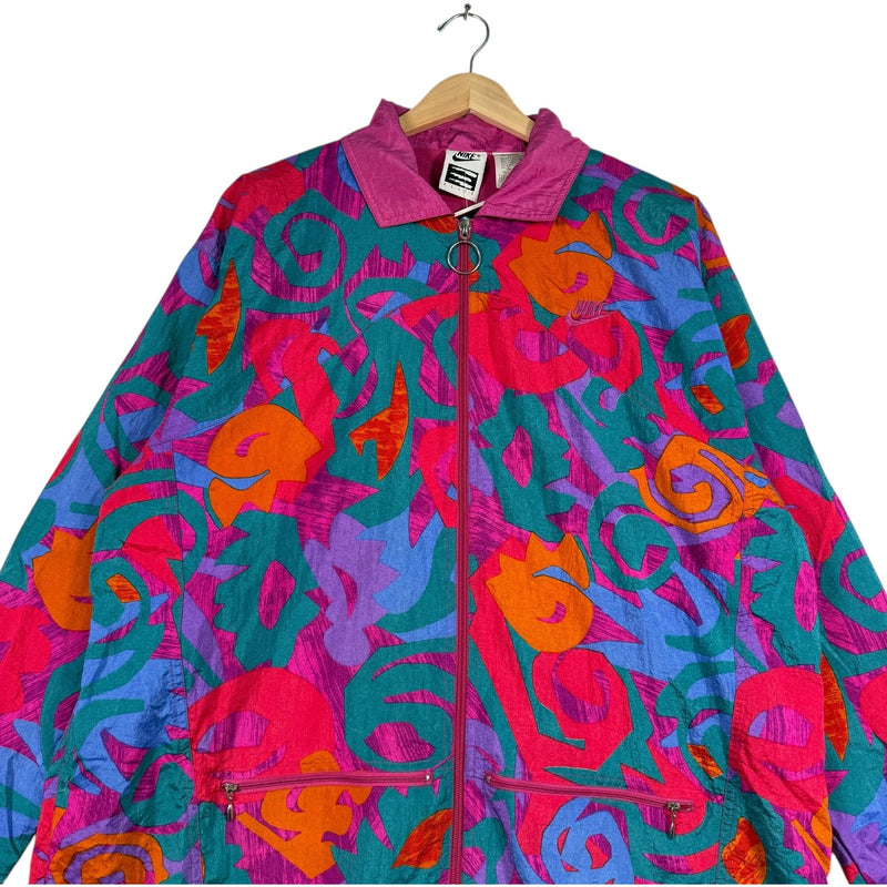 Vintage Nike Multicolor Patterned Windbreaker