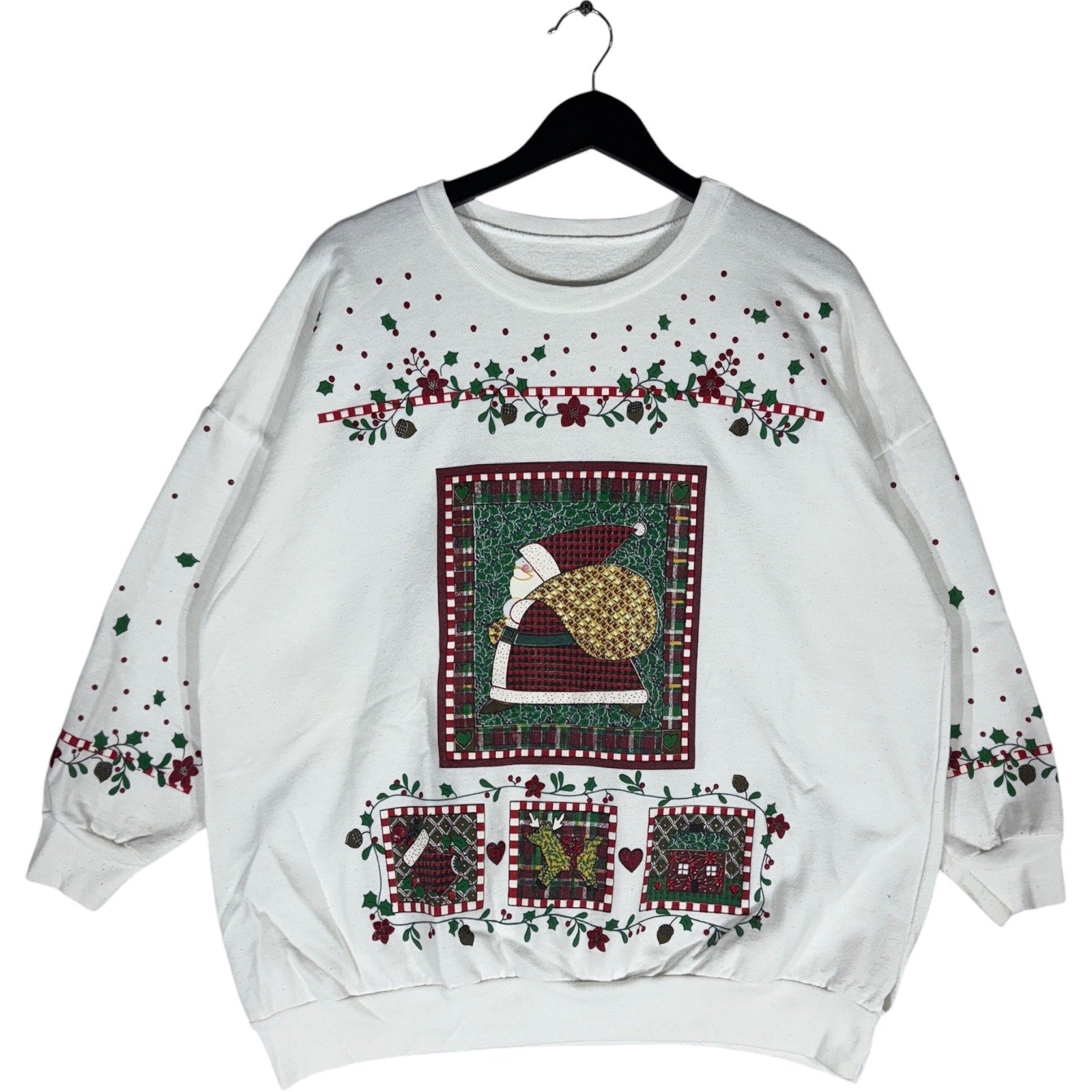 Vintage Christmas Santa Claus Crewneck