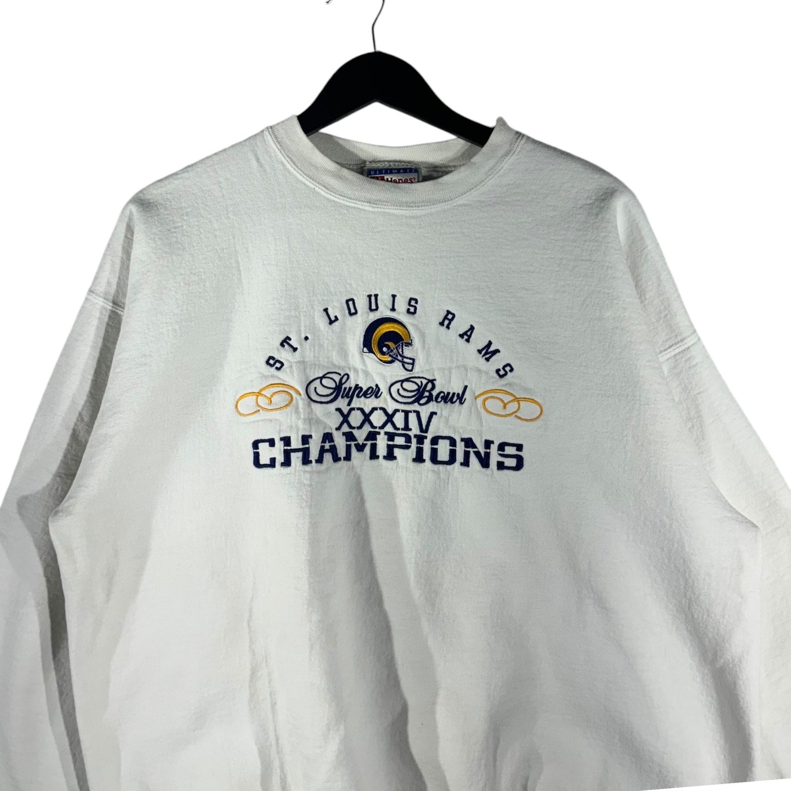 Vintage St. Louis Rams Super Bowl XXXIV Champions Crewneck