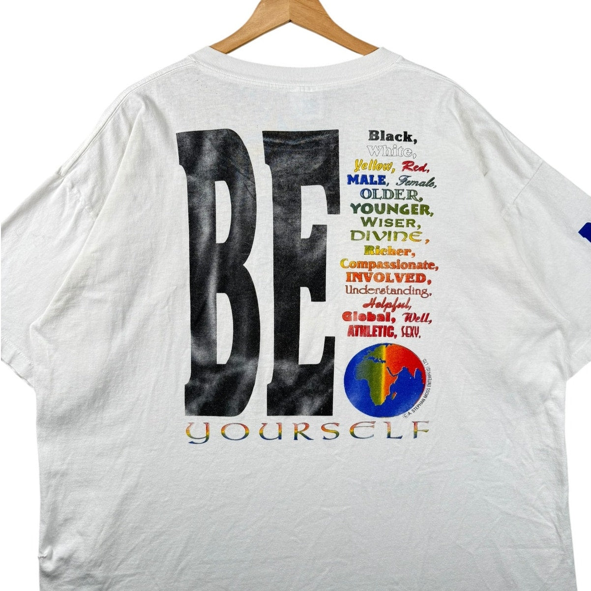Vintage BE! Yourself Motivational Graphic T-Shirt