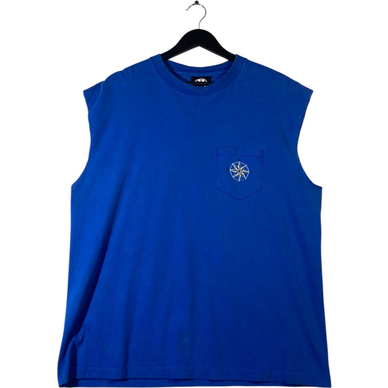 Vintage Make The Run Ski Muscle Sleeves Tank Top