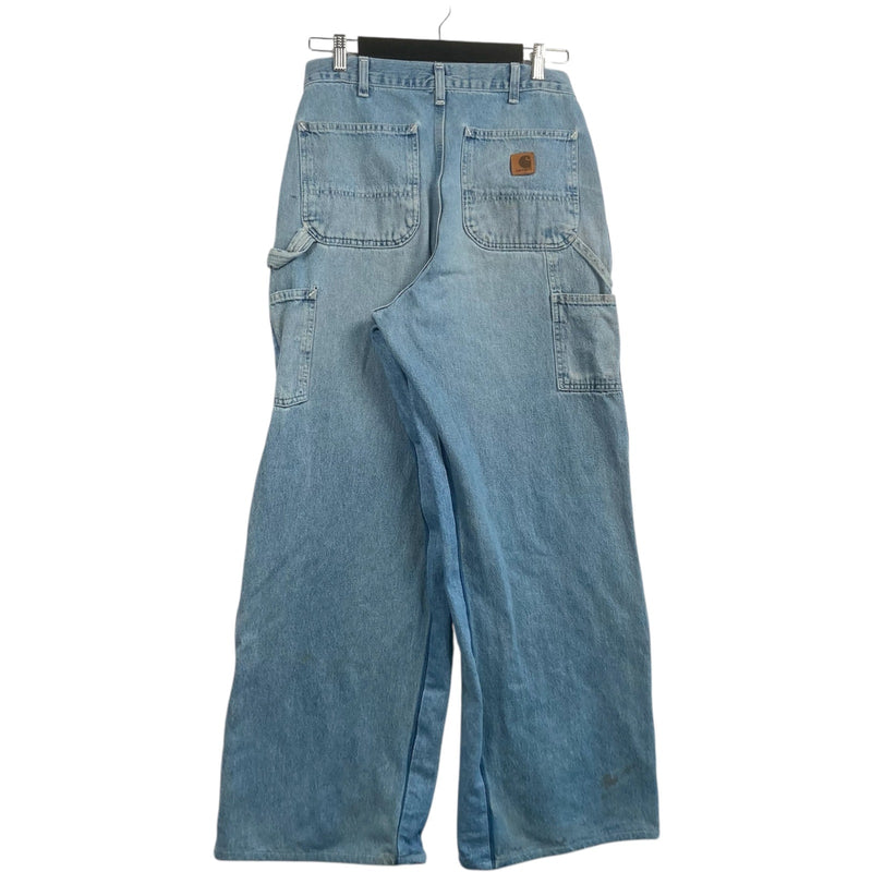Vintage Cut & Sew Carhartt Denim Carpenter Pants 32 x 34