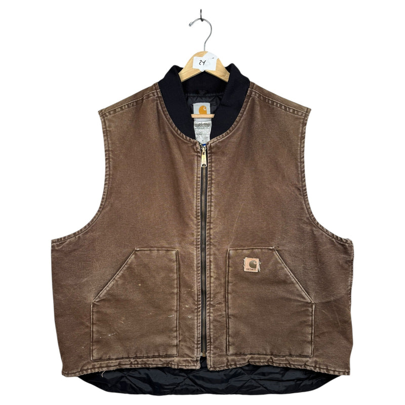 Vintage Carhartt Canvas Full Zip Vest