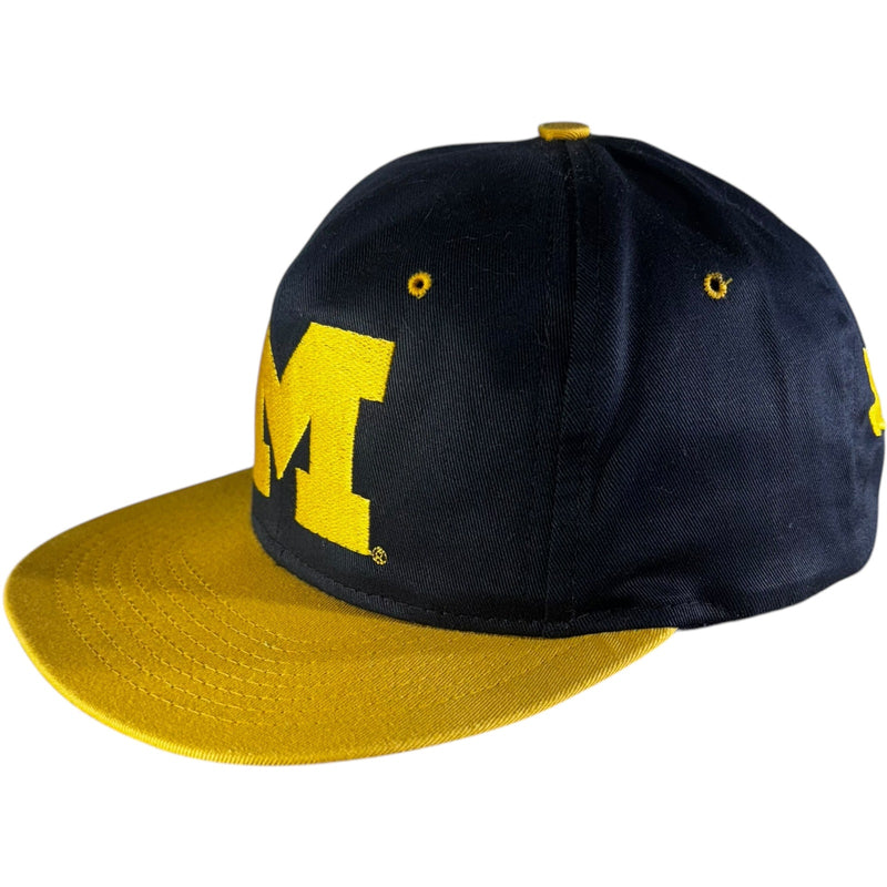 Vintage University of Michigan Spellout Logo Snapback Hat