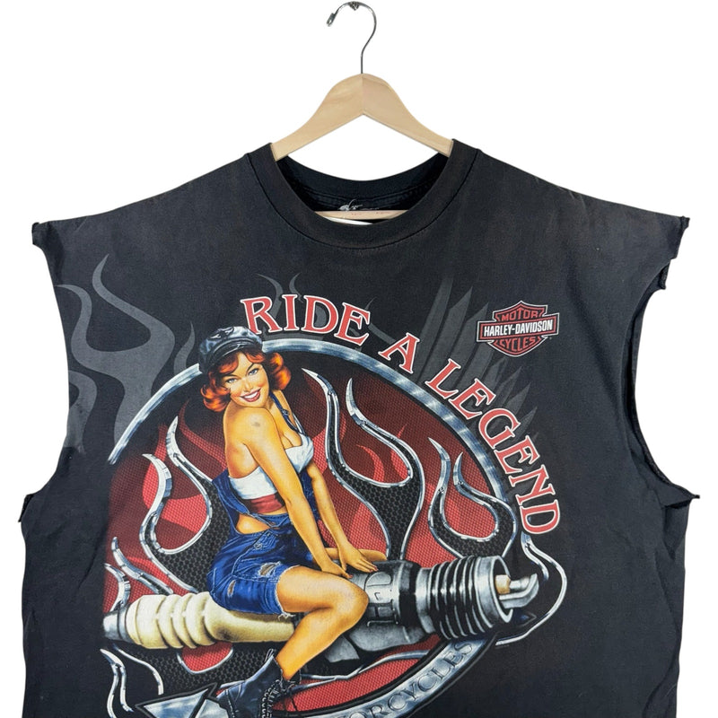 Vintage Harley Davidson "Ride a Legend" Muscle Tee