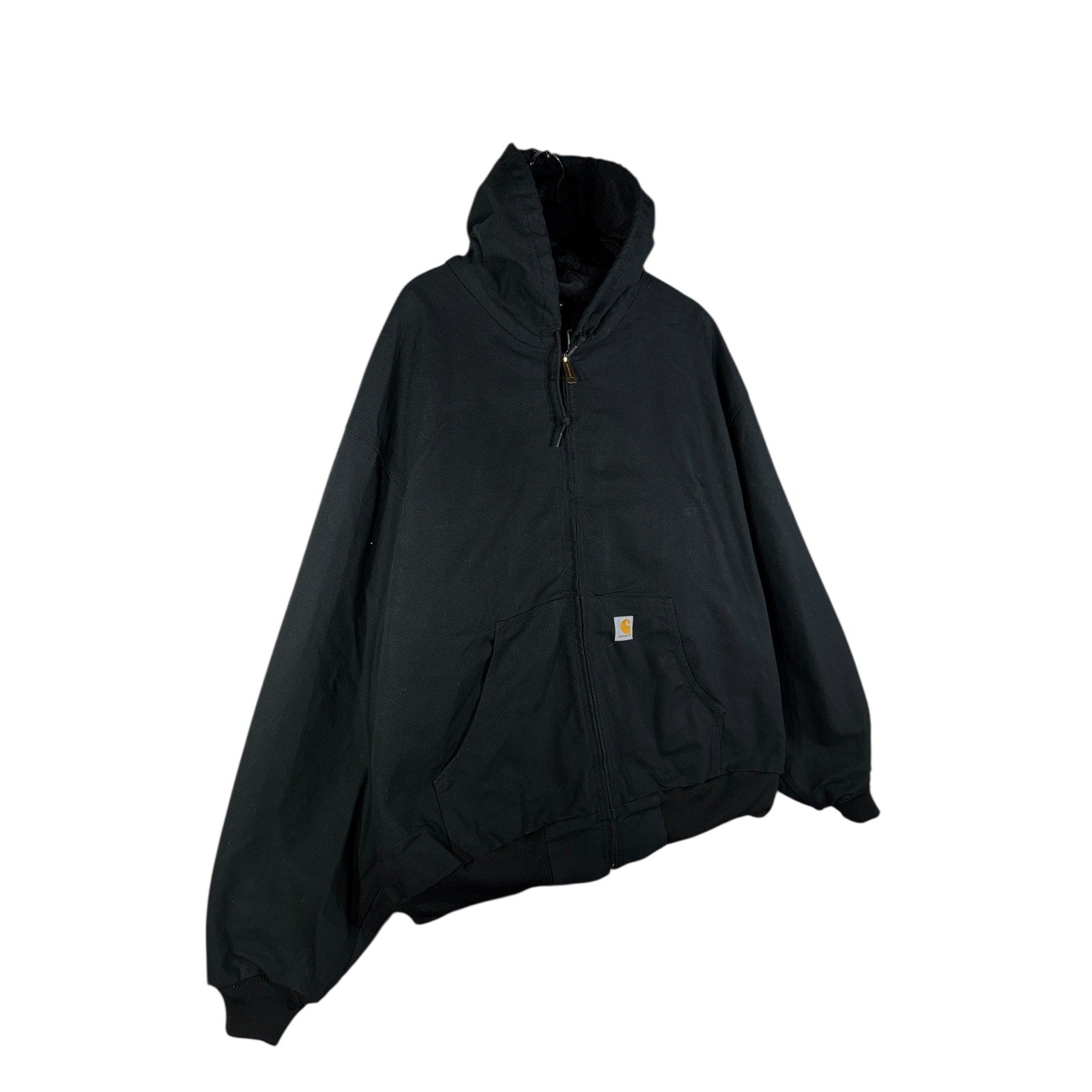 Vintage Carhartt Canvas Hooded Full Zip Workwear Jacket