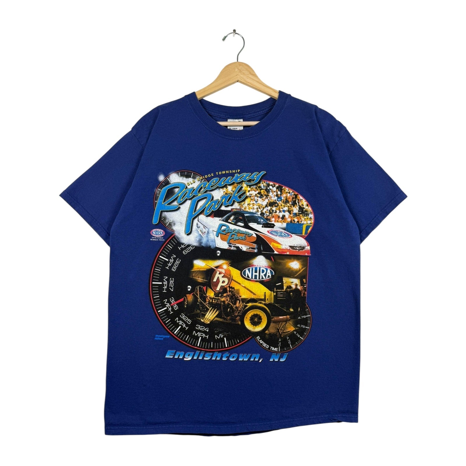 Vintage NHRA Old Bridge Township Raceway Park T-Shirt