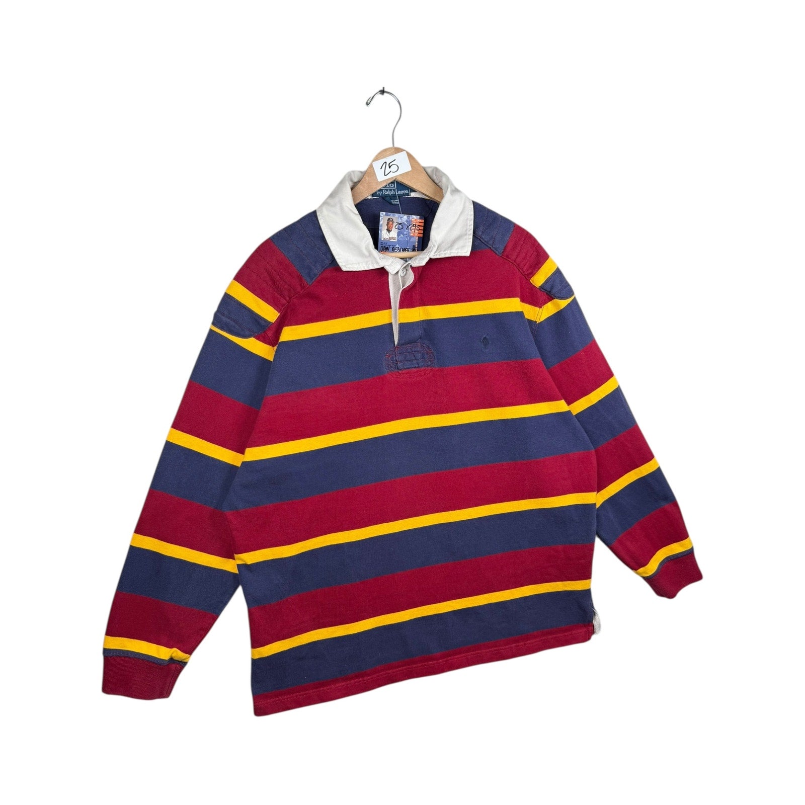 Vintage Polo Ralph Lauren Striped Rugby Long Sleeve Polo Rugby