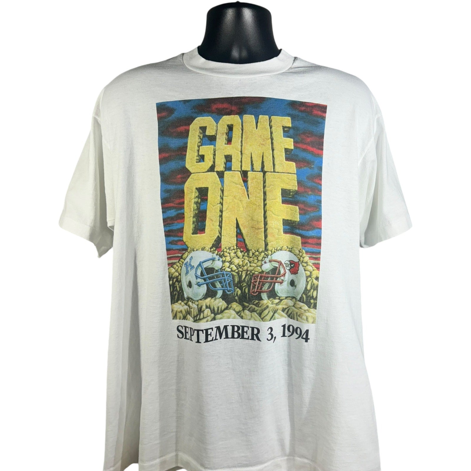 Vintage Game One College Football Tee