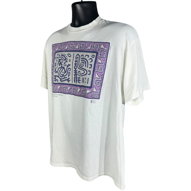 Vintage Aztec Stamp Design Graphic Tee