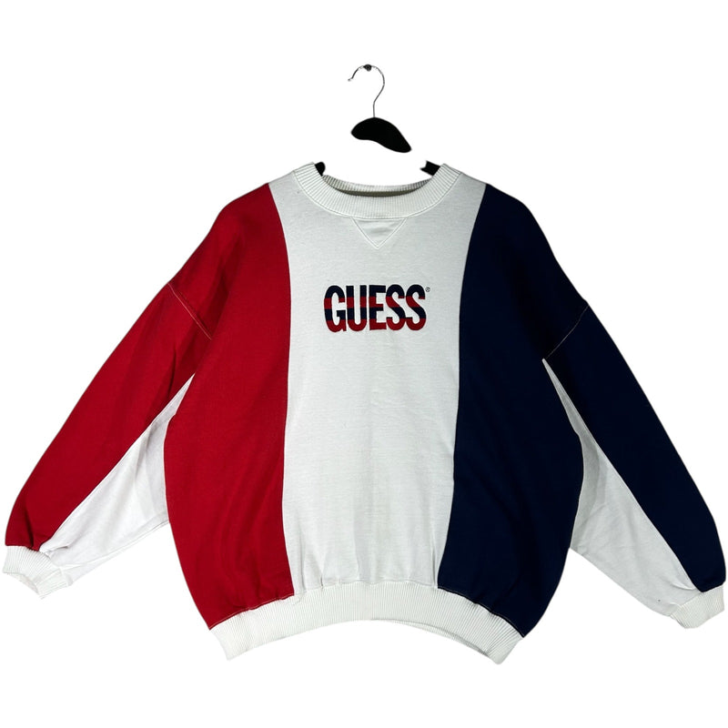 Vintage Guess Color Block Crewneck