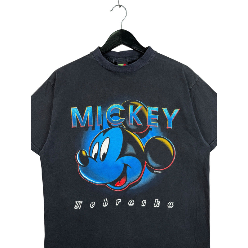 Vintage Disney Mickey Nebraska Graphic T-Shirt