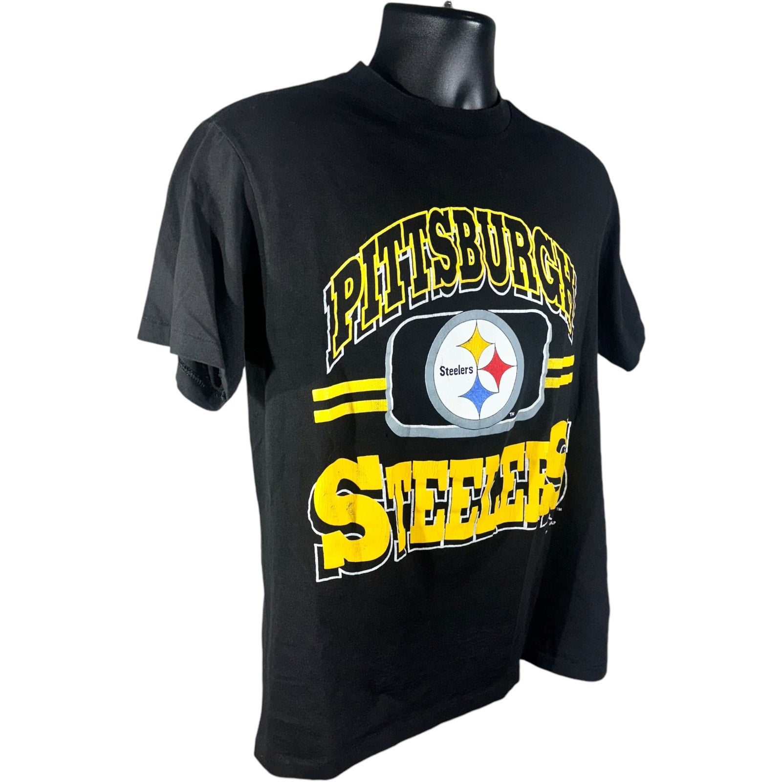 Vintage Pittsburgh Steelers Arch Spellout NFL Tee