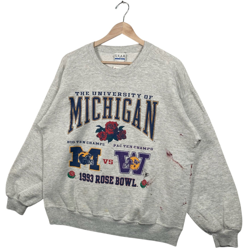 Vintage University Of Michigan Rose Bowl Crewneck 1993