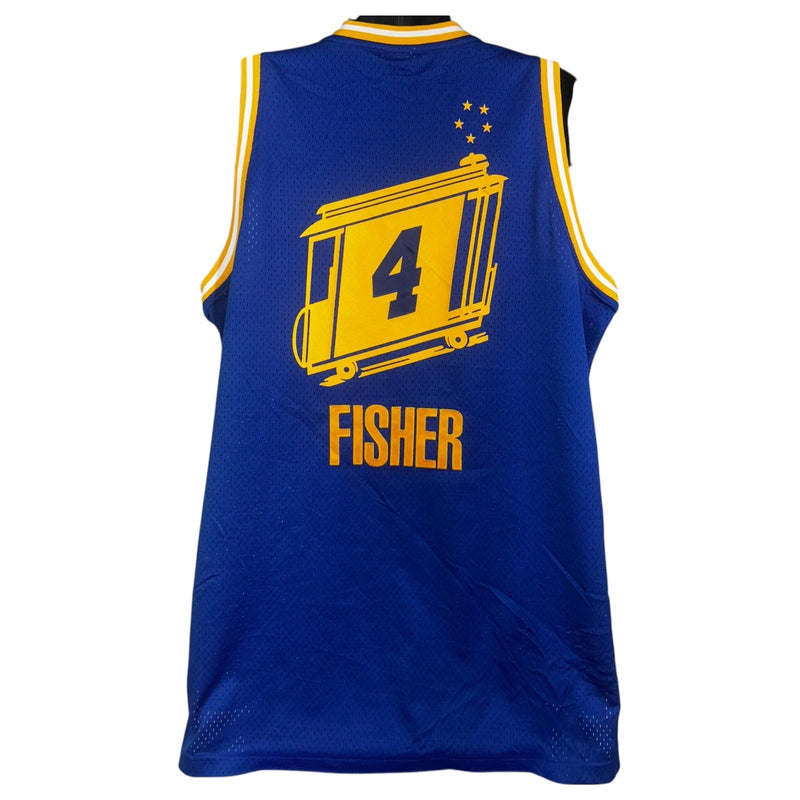 Vintage Reebok Golden State Warriors Derek Fisher #4 NBA Jersey