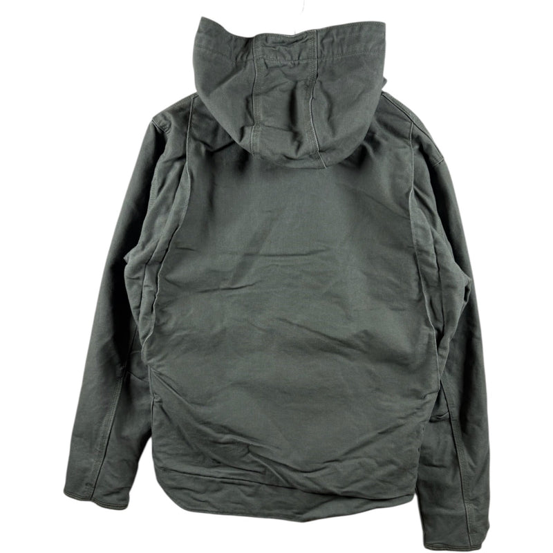 Vintage Carhartt Sherpa Lined Full Zip Hooded Workwear Jacket