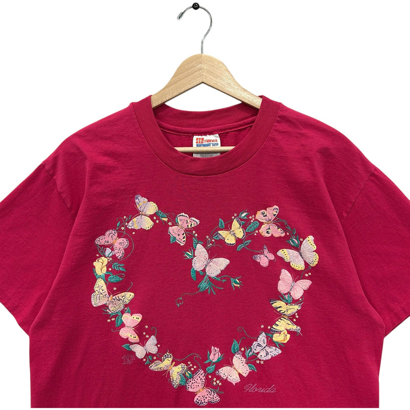 Vintage Butterfly Heart Florida Souvenir Tee