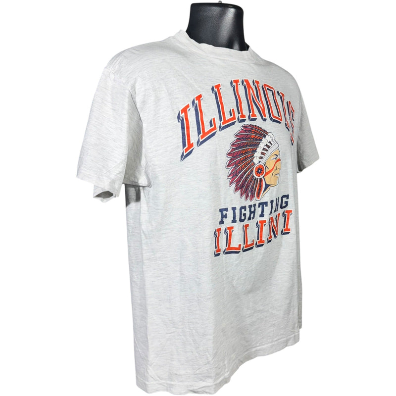 Vintage University of Illinois Fighting Illini Spellout Logo Tee