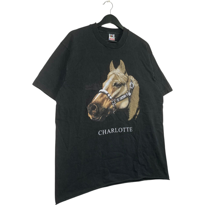 Vintage Charlotte Horse Graphic T-Shirt
