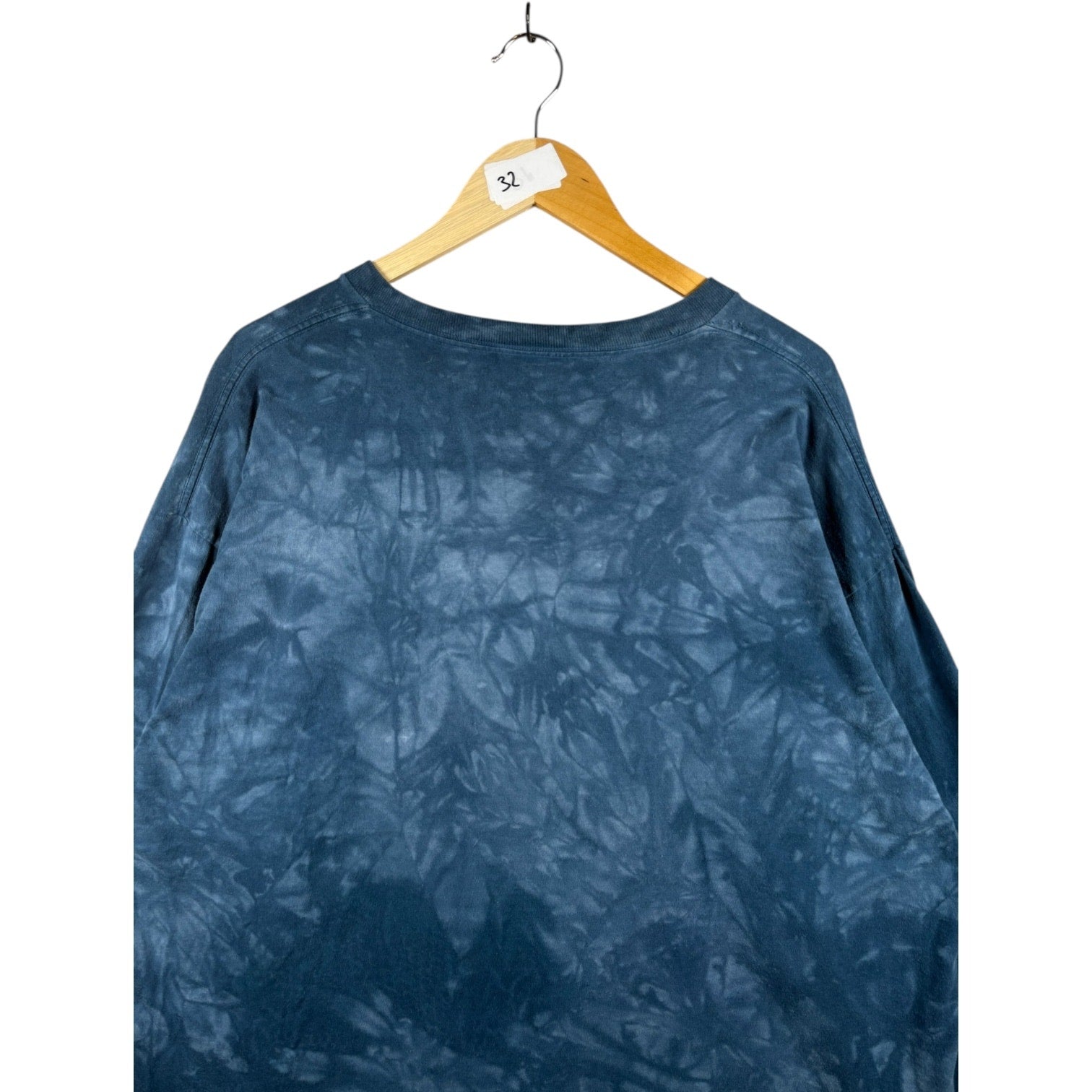 Vintage Tie Dye Kitten Graphic Print Long Sleeve