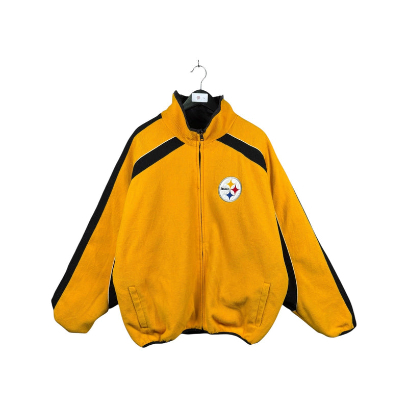 Vintage NFL Pittsburgh Steelers Football Reversible Windbreaker Jacket