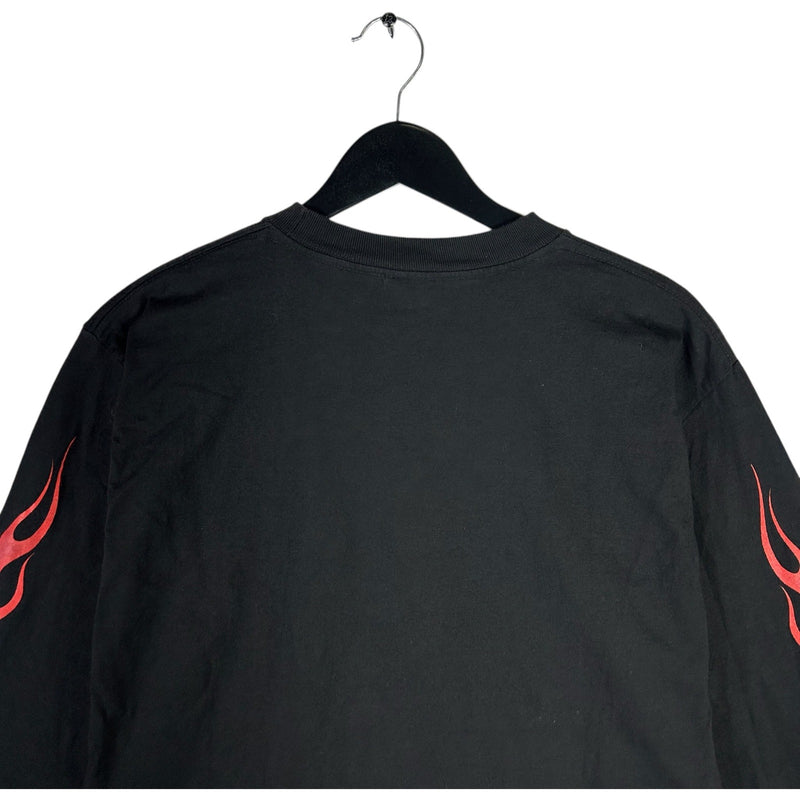 Vintage "Biker To The End" Flaming Long Sleeve