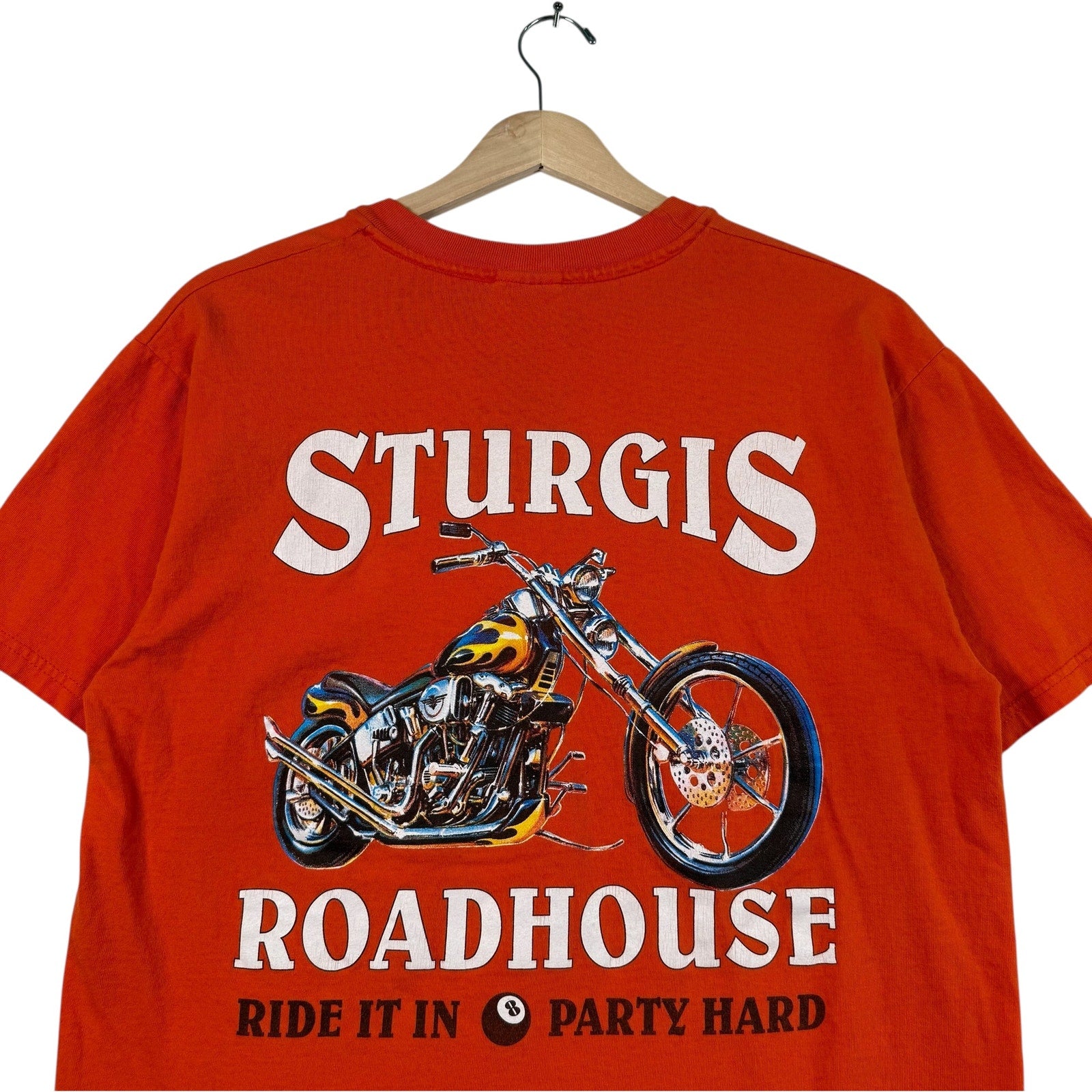 Vintage Sturgis Roadhouse "Party Hard" T-Shirt 1998