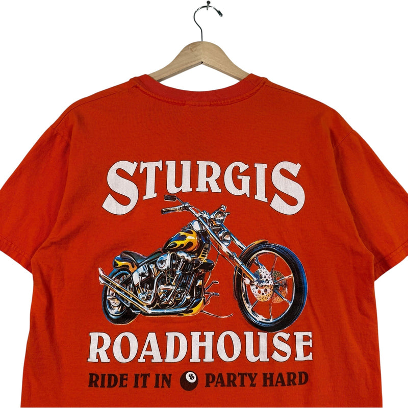 Vintage Sturgis Roadhouse "Party Hard" T-Shirt 1998