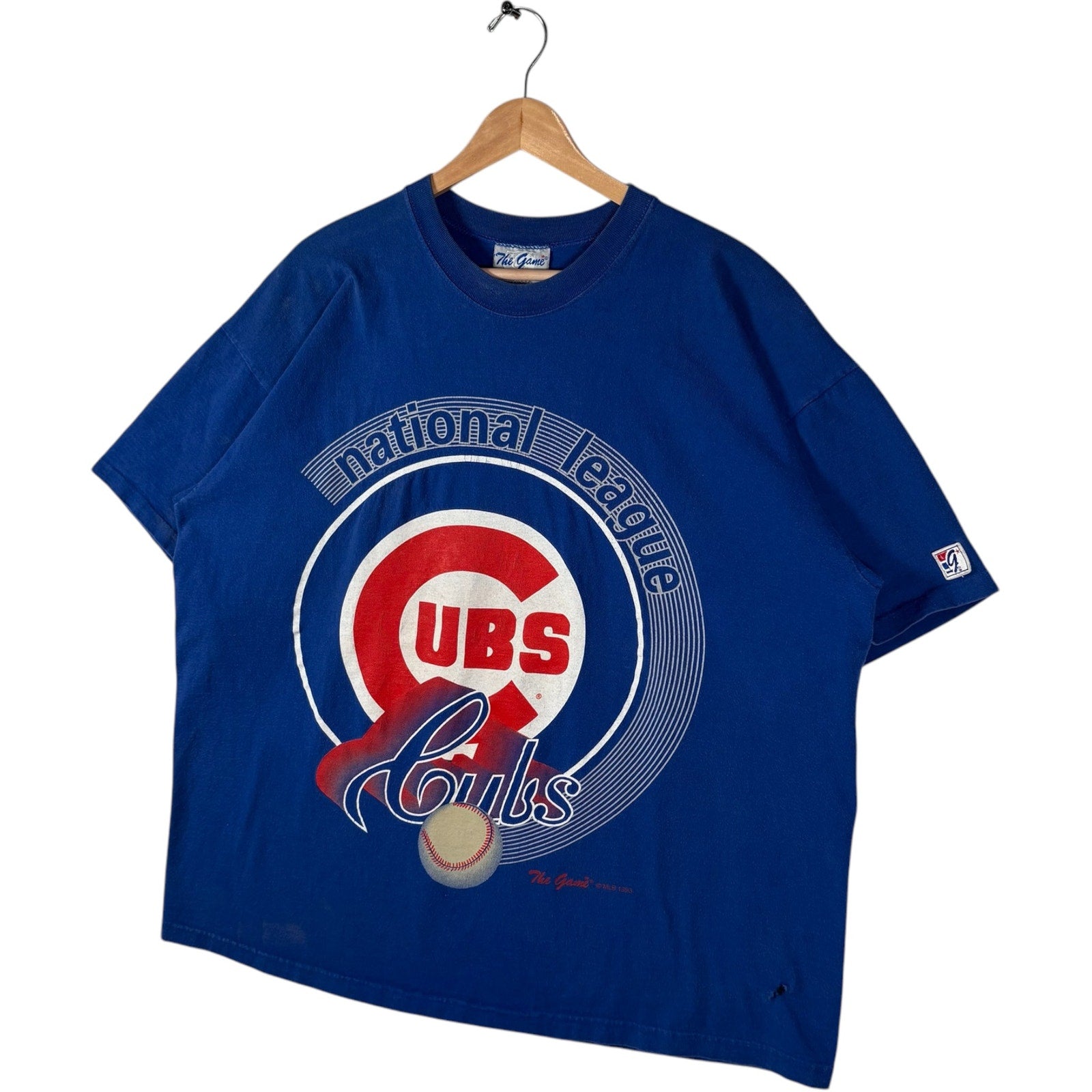 Vintage The Game Chicago Cubs Big Logo MLB Tee 90s