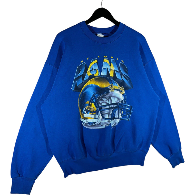 Vintage St. Louis Rams Big Helmet Crewneck