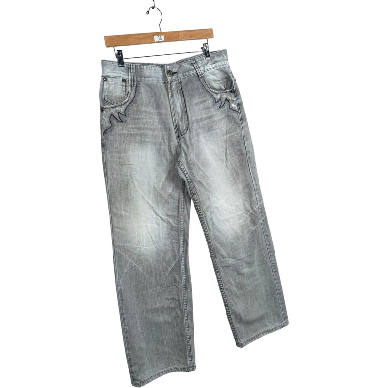 Vintage Straight Leg Denim Jeans 34