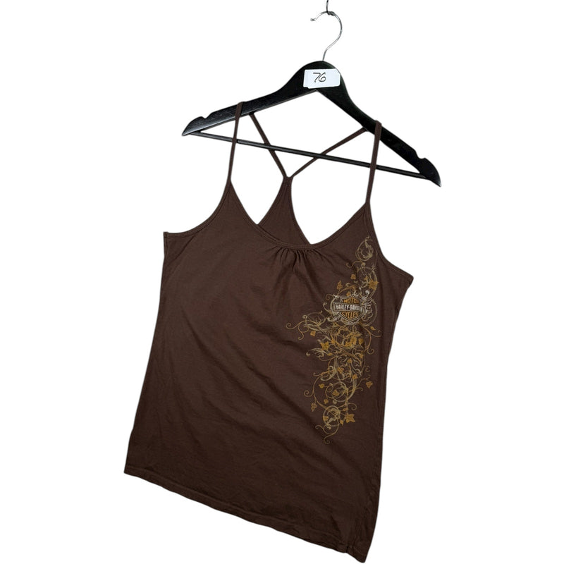 Vintage Harley Davidson Floral Cami Tank Top
