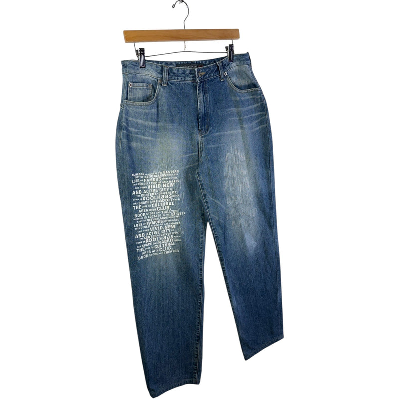 Vintage Koolhaas Straight Leg Denim Jeans Womens 33x32