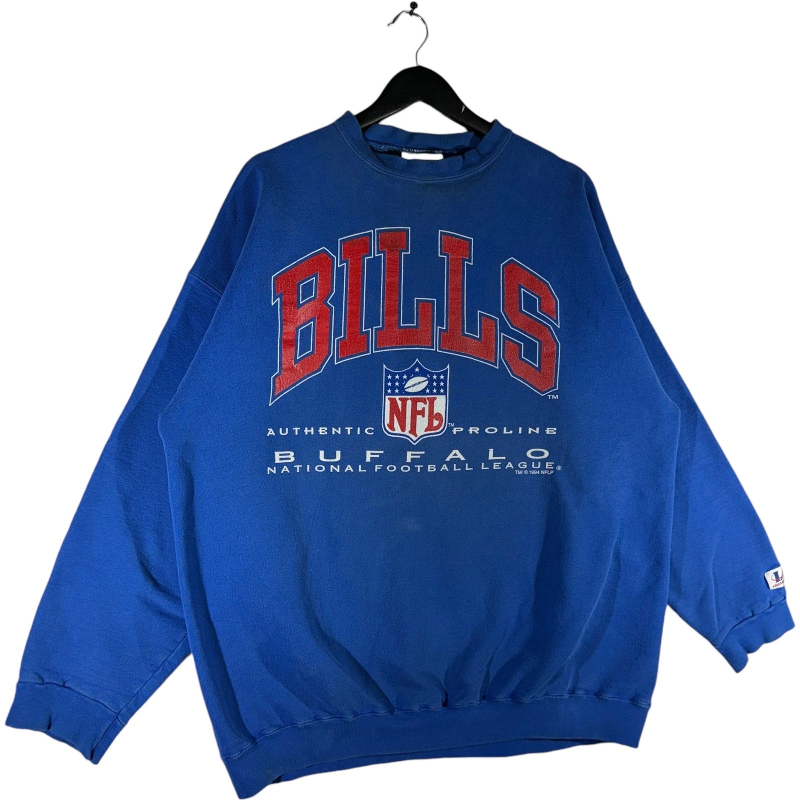 Vintage Logo Athletic Buffalo Bills NFL Spellout Crewneck 90s