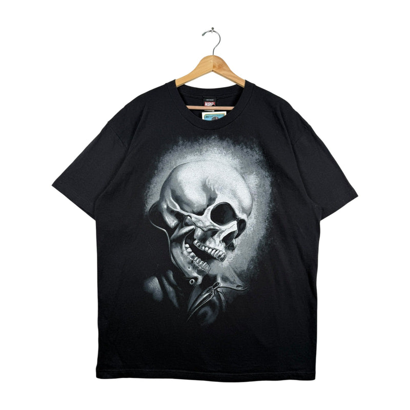 Vintage Marvel Skull Goth Graphic Short Sleeve T-Shirt