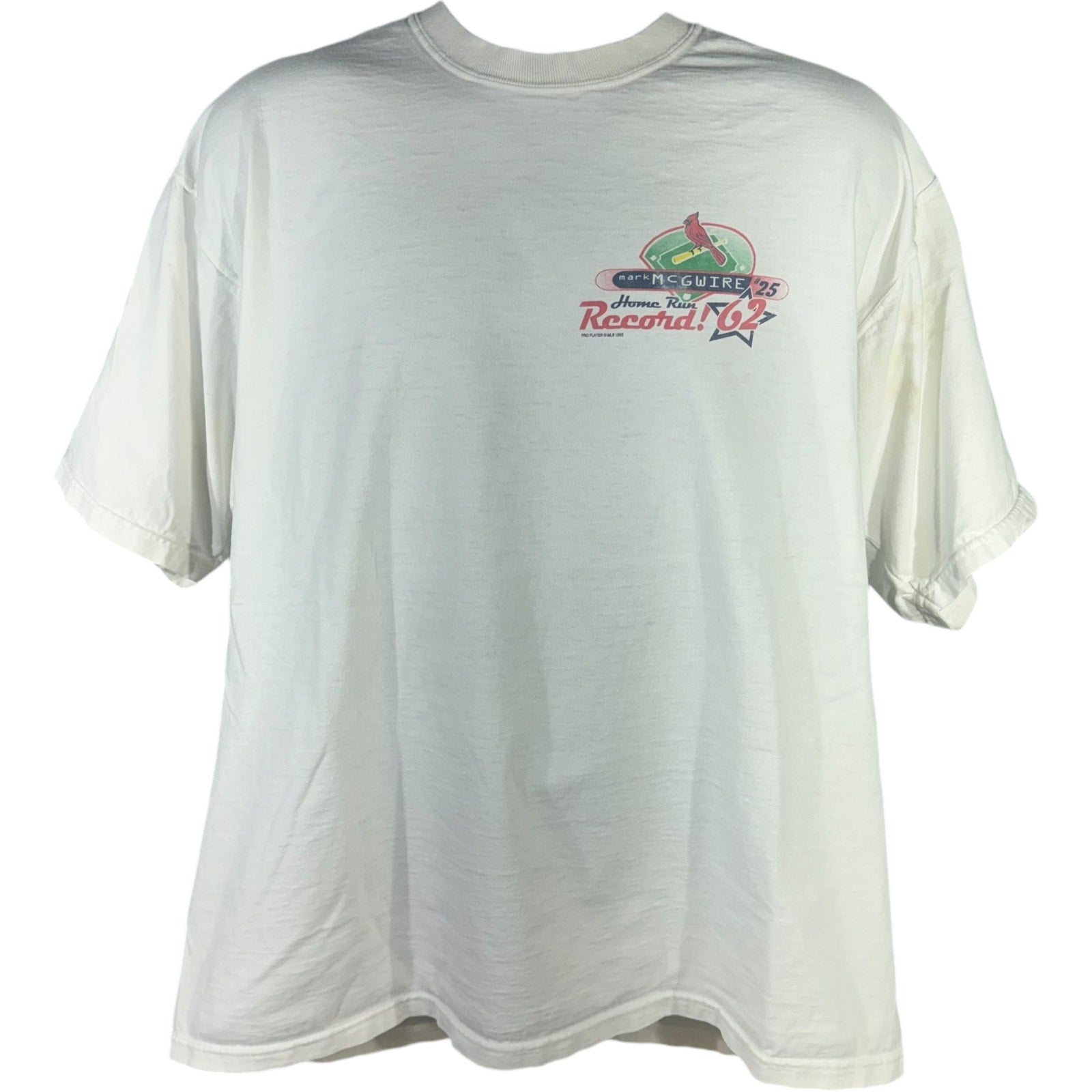 Vintage Pro Player Mark McGwire Home Run Record Tee 90s