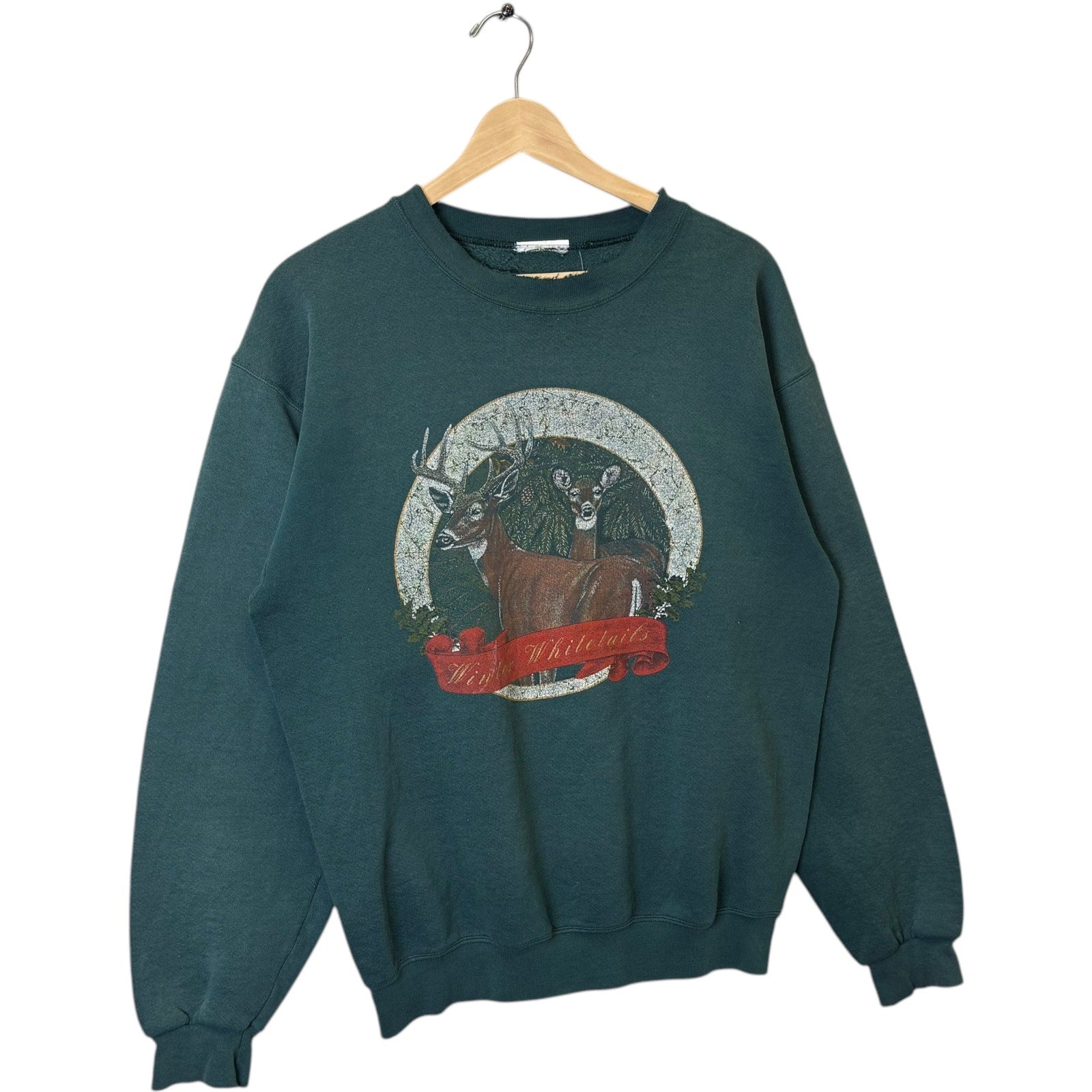 Vintage Winter Whitetails Deer Crewneck