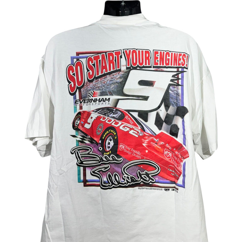 Vintage Bill Elliott #9 Dodge Evernham Motorsports NASCAR Tee