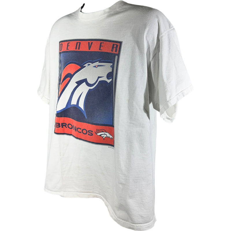 Vintage Pro Player Denver Broncos NFL Logo Tee 90s