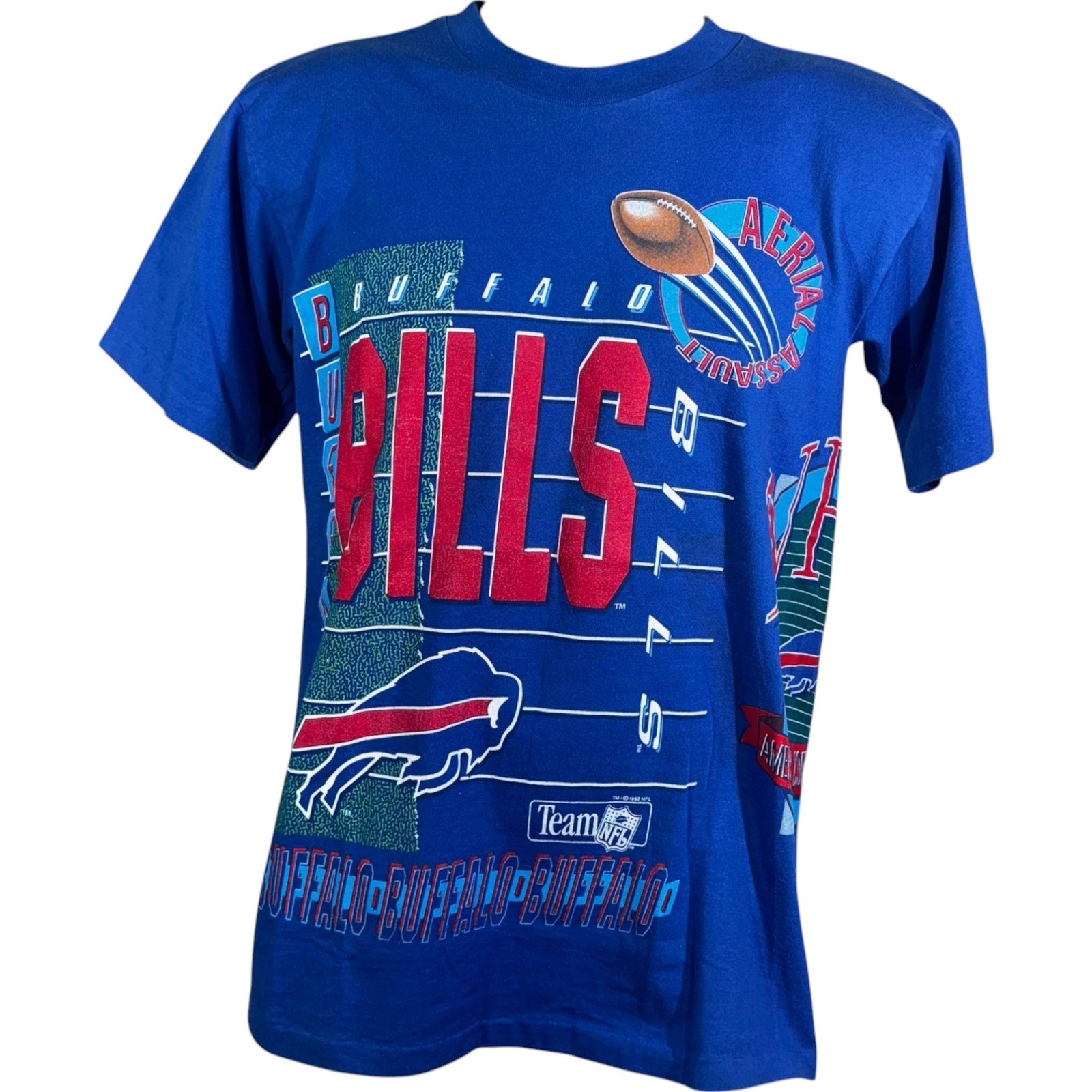 Vintage Salem Sportswear Buffalo Bills AOP Graphic Tee