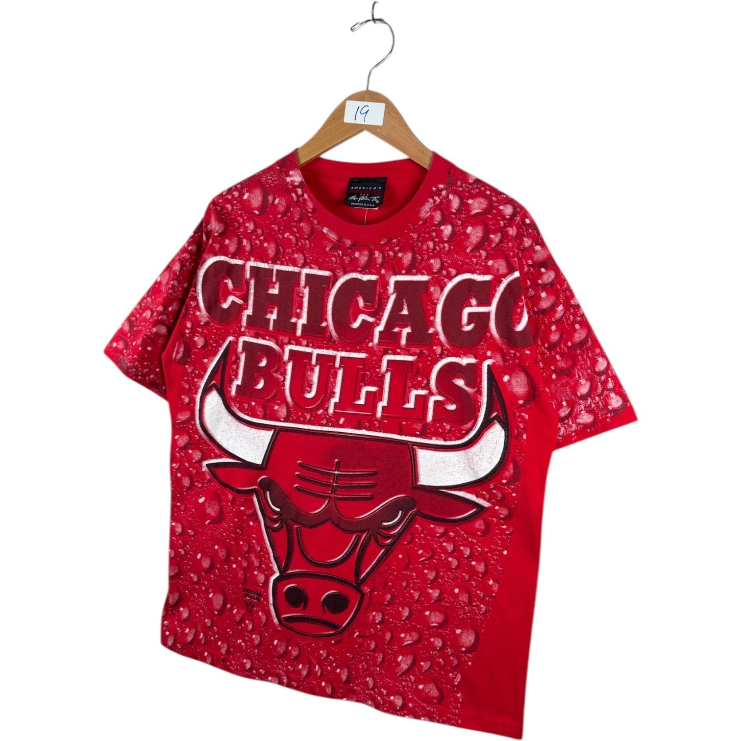 Vintage Magic Johnson T's Chicago Bulls AOP NBA T-Shirt