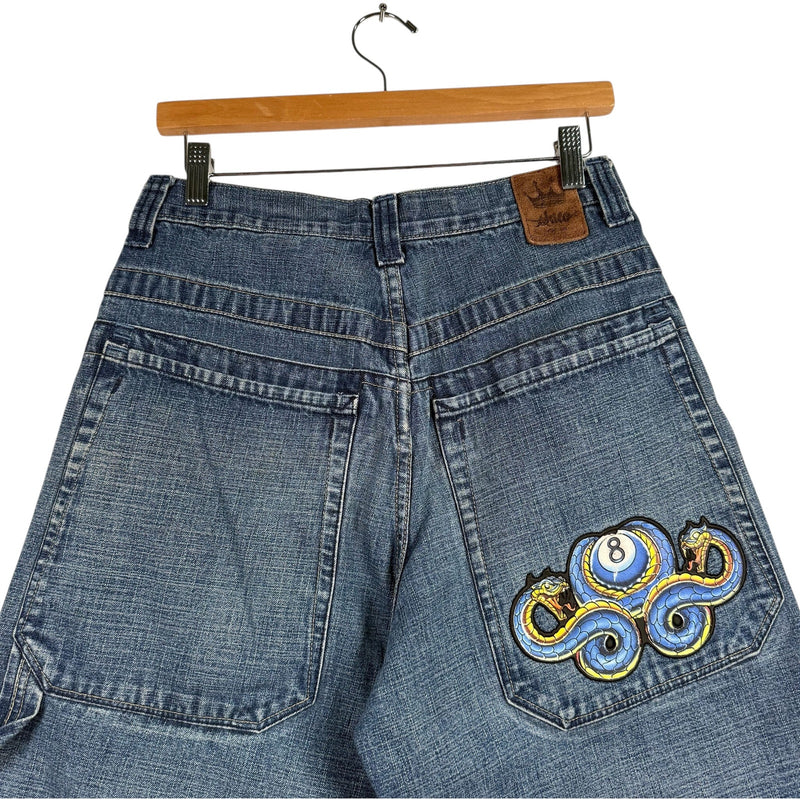 Y2K Jnco Jeans Dragon Denim Shorts 30