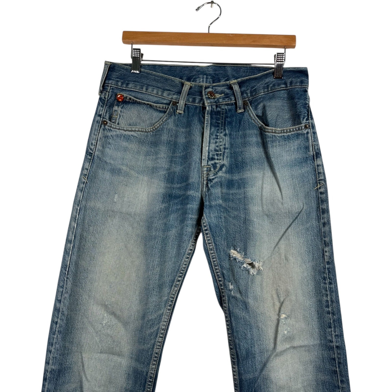 Y2K Evisu x Puma Straight Leg Denim Jeans 33x30