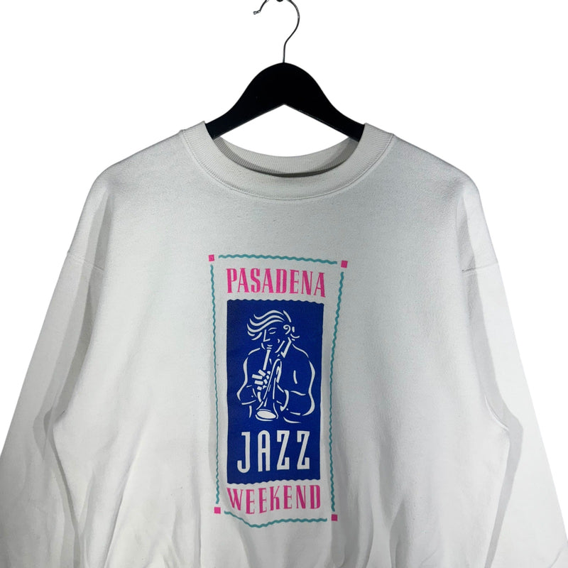 Vintage Pasadena Jazz Weekend Musical Performance Crewneck '90s