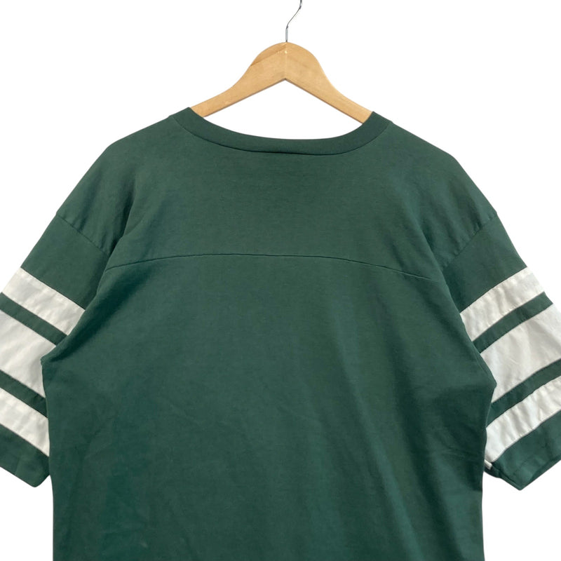 Vintage Logo 7 Green Bay Packers Spellout Football NFL Tee