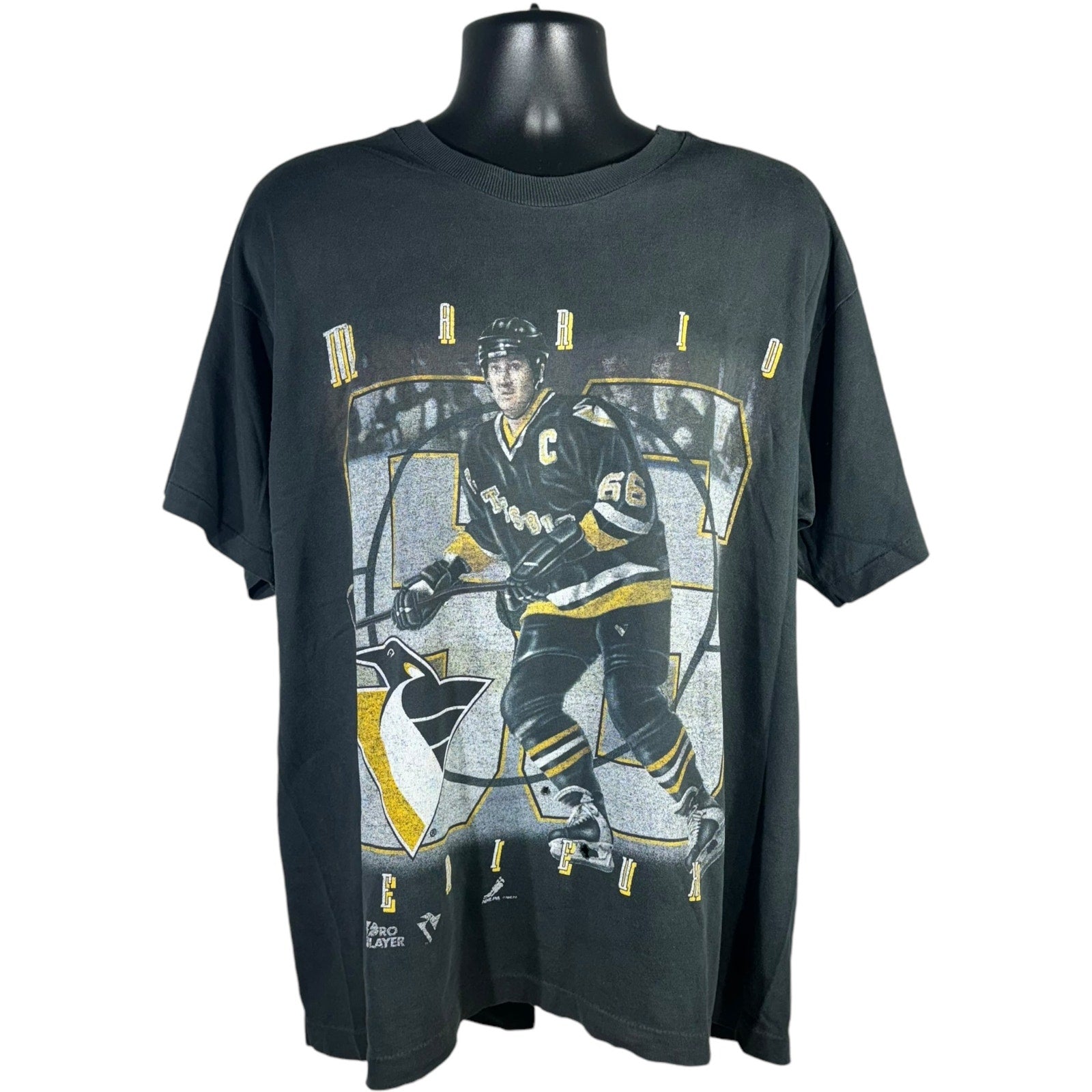 Vintage Pittsburgh Penguins Mario Lemieux Pro Player Tee 90s