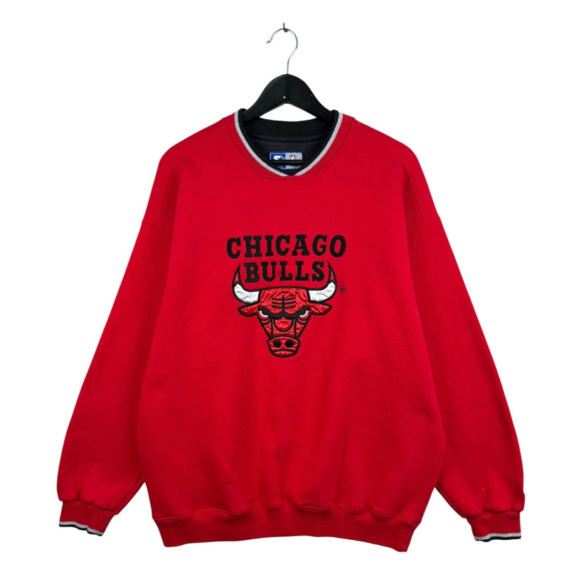 Vintage Starter Chicago Bulls Embroidered V-Neck Sweatshirt