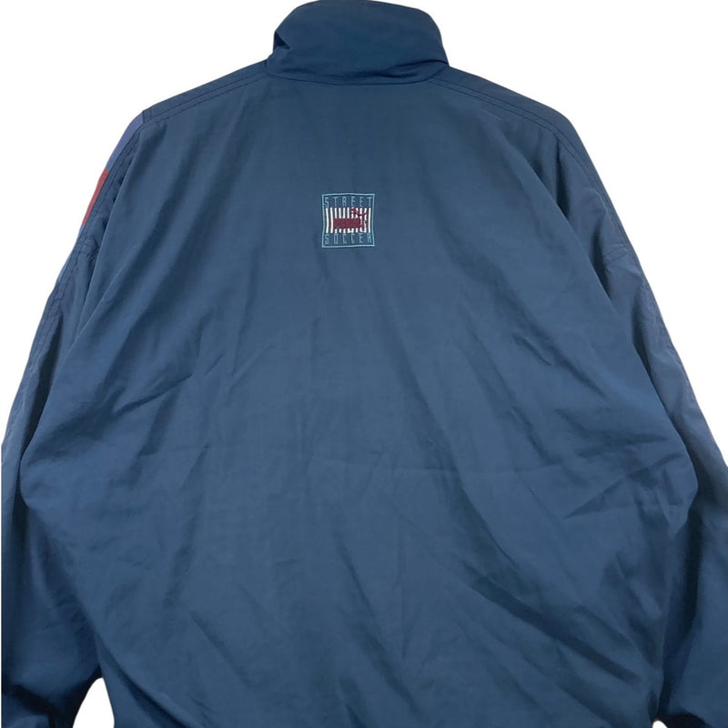 Vintage Puma Diagonal Colorblock Stripe Windbreaker